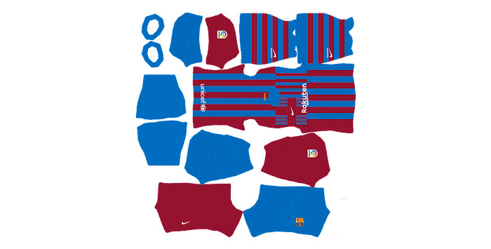 Kit Barca Dream League Soccer sân nhà