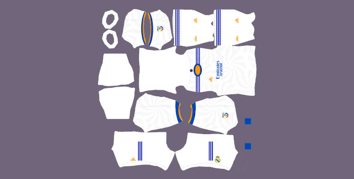 Kit Real Madrid Dream League Soccer sân nhà